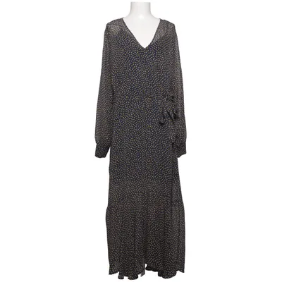 Robe longue (Bleu, Jaune) de Just Polyester, Viscose