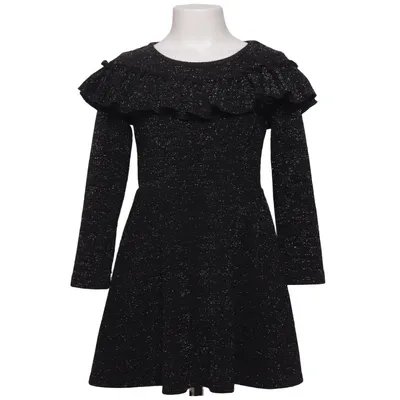 Kleid (Schwarz) von F&F Kids Elasthan, Metallfaser, Polyester