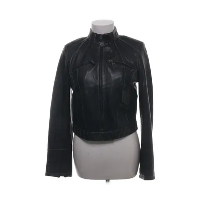 Lederjacke (Schwarz) von Zara Basic Leder, Polyester