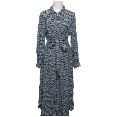 Blousejurk (Zwart, Blauw, Wit) van Marks & Spencer Viscose