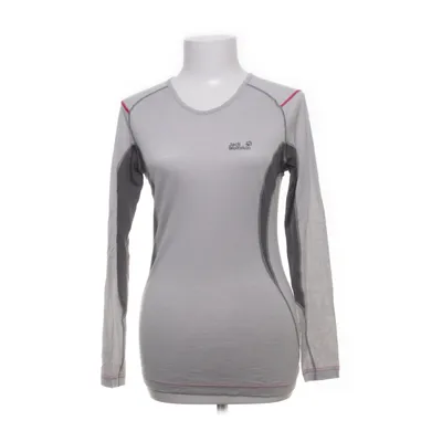 Lange mouwen shirt (Grijs) van Jack Wolfskin Merinowol