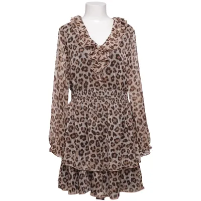Dress (Brown, Black) from Page One Metallic fiber, Polyester