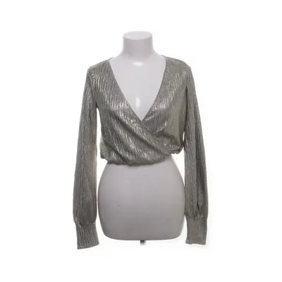 Crop top (Argent) de Zara Collection Élasthane, Polyester