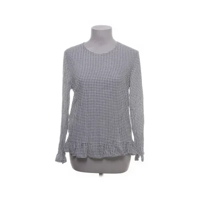 Blouse (White, Black) from Mango Basics Viscose