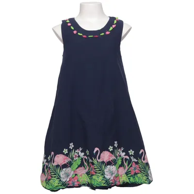 Dress (Blue, Multicolored) from Gymboree Cotton, Polyester, Viscose