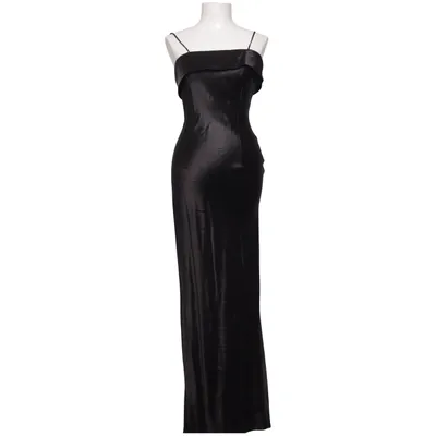 Maxi jurk (Zwart) van Randigarutan Acetaat, Viscose