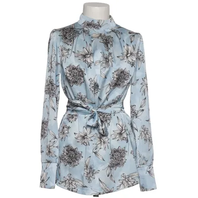 Blus (Blå, Svart, Vit) från Rita Ross Elastan, Polyester, Viskos