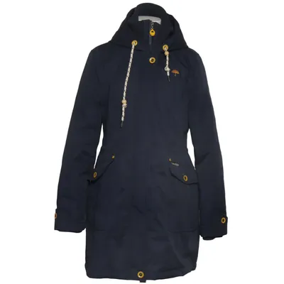 Parka (Bleu) de Schmuddelwedda Acrylique, Coton, Polyester