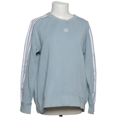 Sweatshirt (Blå, Hvid) fra Adidas Bomuld, Genanvendt polyester