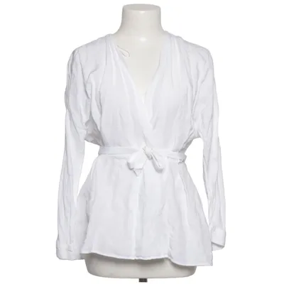 Slå-om bluse (Hvid) fra Zara Linned, Viscose