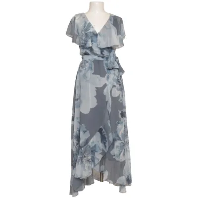 Wrap dress (Blue, Gray) from Apriori