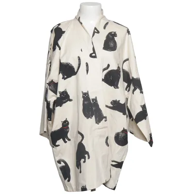 Kimono (Beige, Noir) Coton