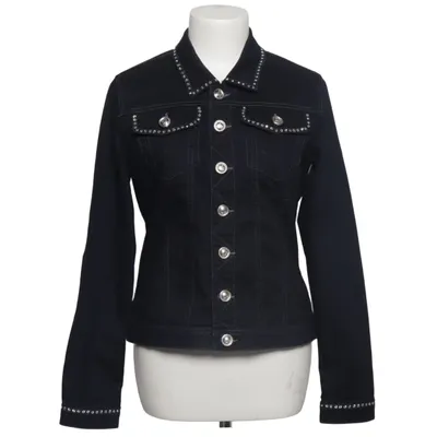 Jeansjacka (Svart) från Pompoos Bomull, Elastan, Polyester