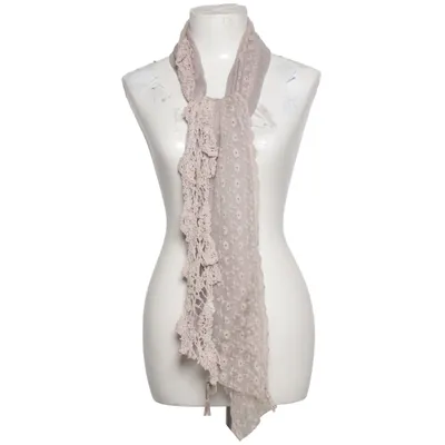 Sjal (Beige) fra Cream Deluxe Bomuld, Polyester, Viscose