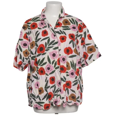 Short sleeve shirt (White, Multicolored) from Marimekko x Uniqlo Cotton, Linen, Viscose