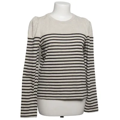 Langærmet t-shirt (Beige, Sort) fra Ba&sh Bomuld, Polyester
