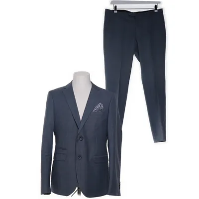 Jakkesæt (Blå) fra White Bros. Polyamid, Polyester, Uld
