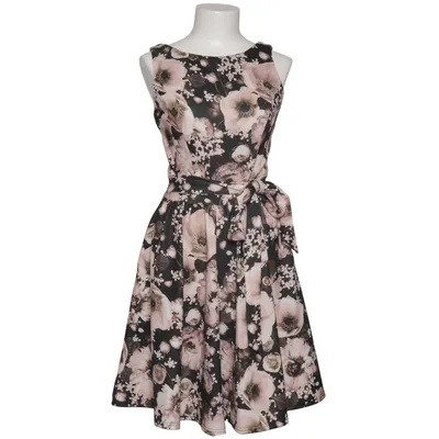 Jurk (Zwart, Roze, Meerkleurig) van Lady Vintage Elastaan, Polyester