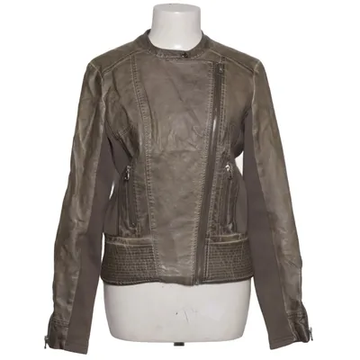 Veste de motard (Blanche) de Rino & Pelle Polyester, Polyuréthane, Viscose