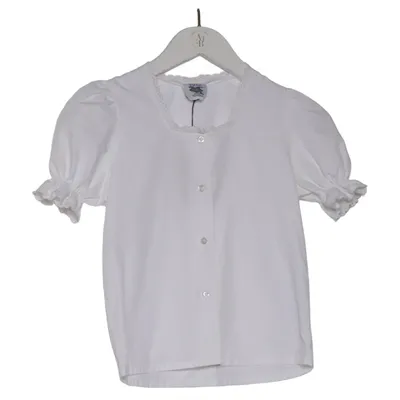 Dirndlblus (Vit) från Isar-Trachten Bomull, Polyester