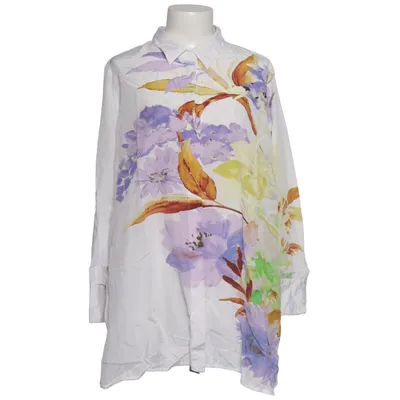 Blouse (White, Multicolored) from Ulla Popken Cotton, Viscose