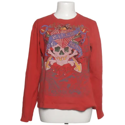 Long sleeve T-shirt (Red, Multicolored) from Ed Hardy by Christian Audigier Cotton