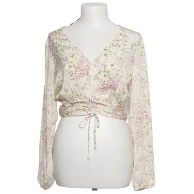 Blouse portefeuille (Blanc, Rose, Jaune) de H&M Polyester