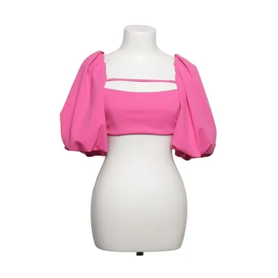 Crop top (Pink) fra Zara Elastan, Polyester