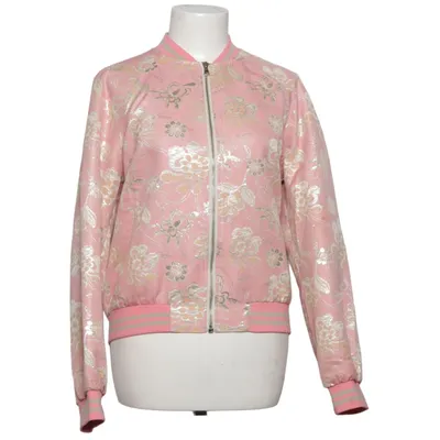 Bomberjacke (Pink, Gold) von Robert Friedman Baumwolle, Polyamid, Polyester