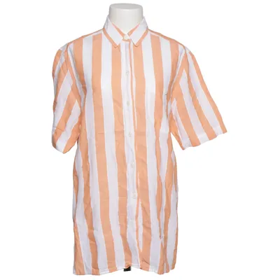 Chemise à manches courtes (Orange, Blanc) de Hämmerle Coton, Viscose