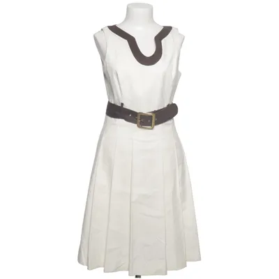 Klänning (Vit, Brun) från Milly Acetat, Bomull, Elastan