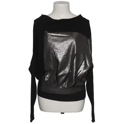 Pull-over (Noir, Argent) de Sarah Pacini Polyester, Viscose