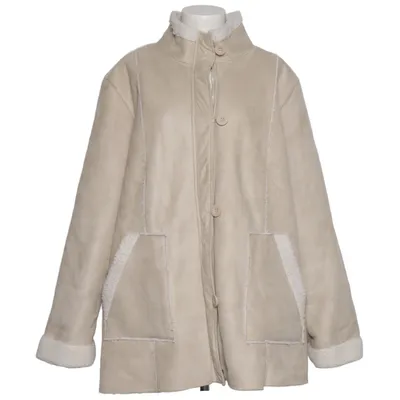 Veste en peau de mouton retournée (Beige, Blanc) de Atlas for Women Polyester