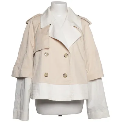 Jacka (Beige, Vit) från Boss Bomull, Elastan, Viskos