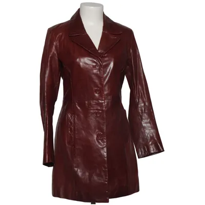 Leather coat (Red) from Oakwood Leather, Polyester