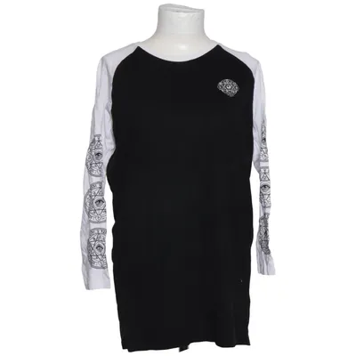 T-shirt à manches longues (Noir, Blanc) de Gothicana by EMP Coton