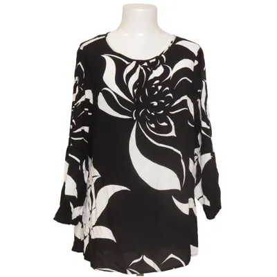 Bluse (Sort, Hvid) fra Creation L