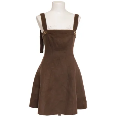 Robe (Marron) de Gaia Polyester, Laine