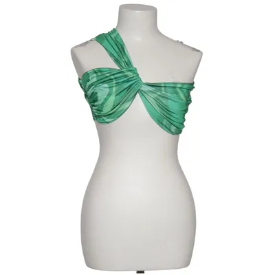 Haut dos-nu (Vert) de Melissa Bentsen x NA-KD Élasthane, Polyester