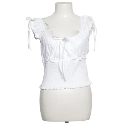 Crop top (Wit) van Bella x About You Organisch katoen