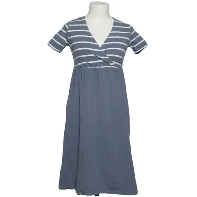 Maternity dress (Blue, White) from Mamalicious Cotton, Elastane