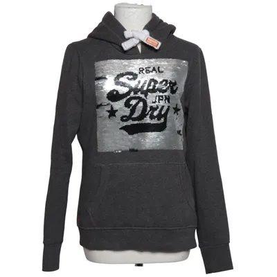 Huvtröja (Grå) från Superdry Bomull, Polyester