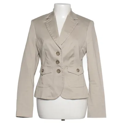 Blazer (Beige) fra ESPRIT Collection Acetat, Bomuld, Elastan