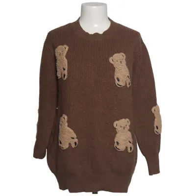 Sweater (Brown, Beige) from Tu Nylon, Polyester, Viscose