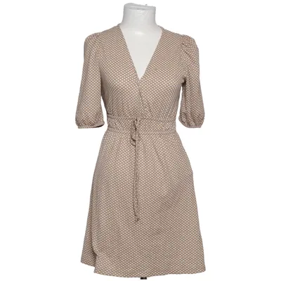 Wrap dress (Beige, White) from Stine Goya Elastane, Polyester