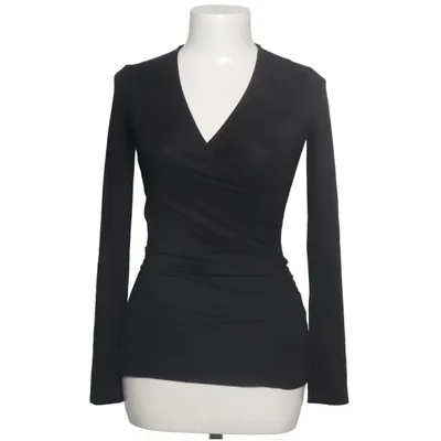 Wrap blouse (Black) from Charles Tyrwhitt Elastane, Viscose