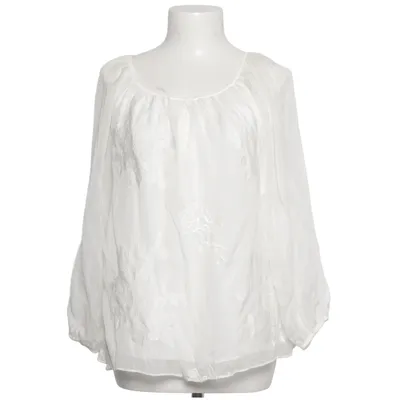 Blouse (White) from Hallhuber Silk, Viscose