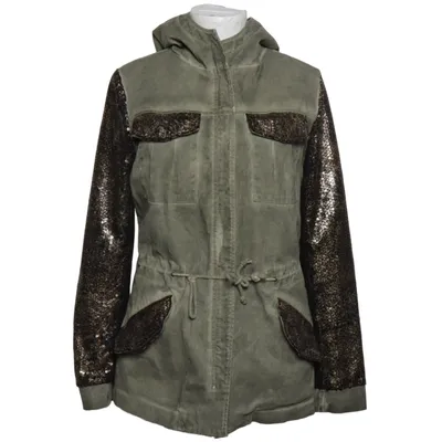 Parkas (Grön, Flerfärgad) från Maryley Bomull, Elastan, Polyester
