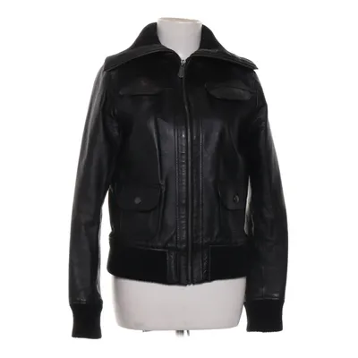 Läderjacka (Svart) från East. Village Bomull, Skinn, Polyester