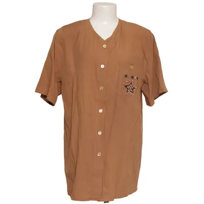 Chemise à manches courtes (Marron) de Emdee Polyester, Viscose